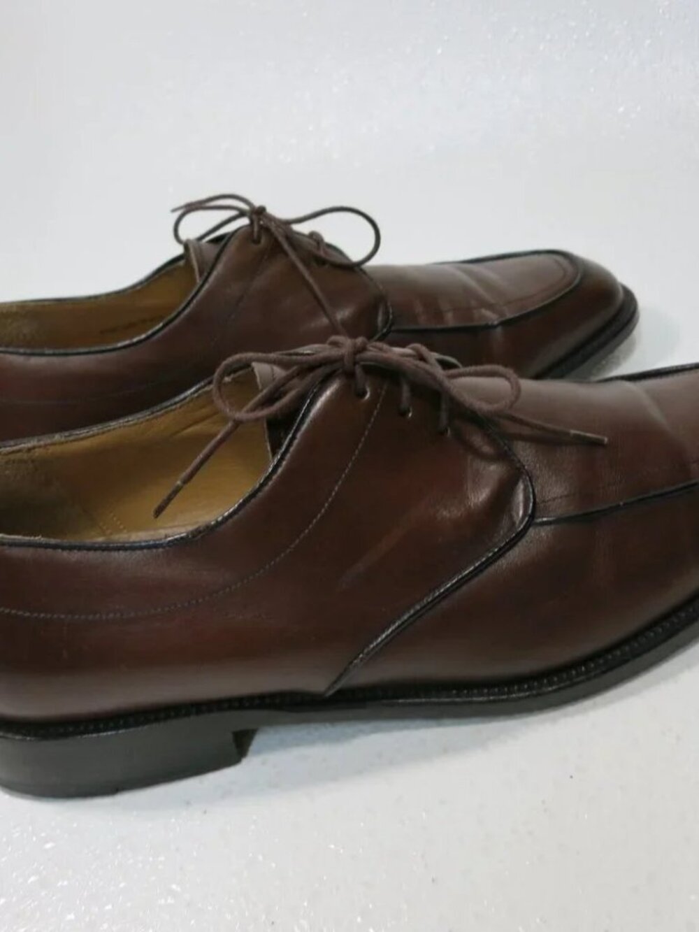 Mezlan Palmetto Split Top Leather Dress Oxfords Shoes Footwear Men's Sz 10 W - Picture 5 of 7